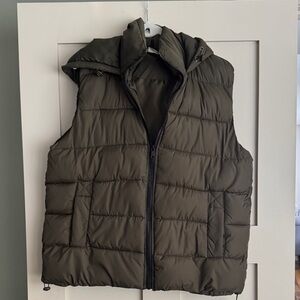 Goodnight Macaroon Dark Green Puffer Vest